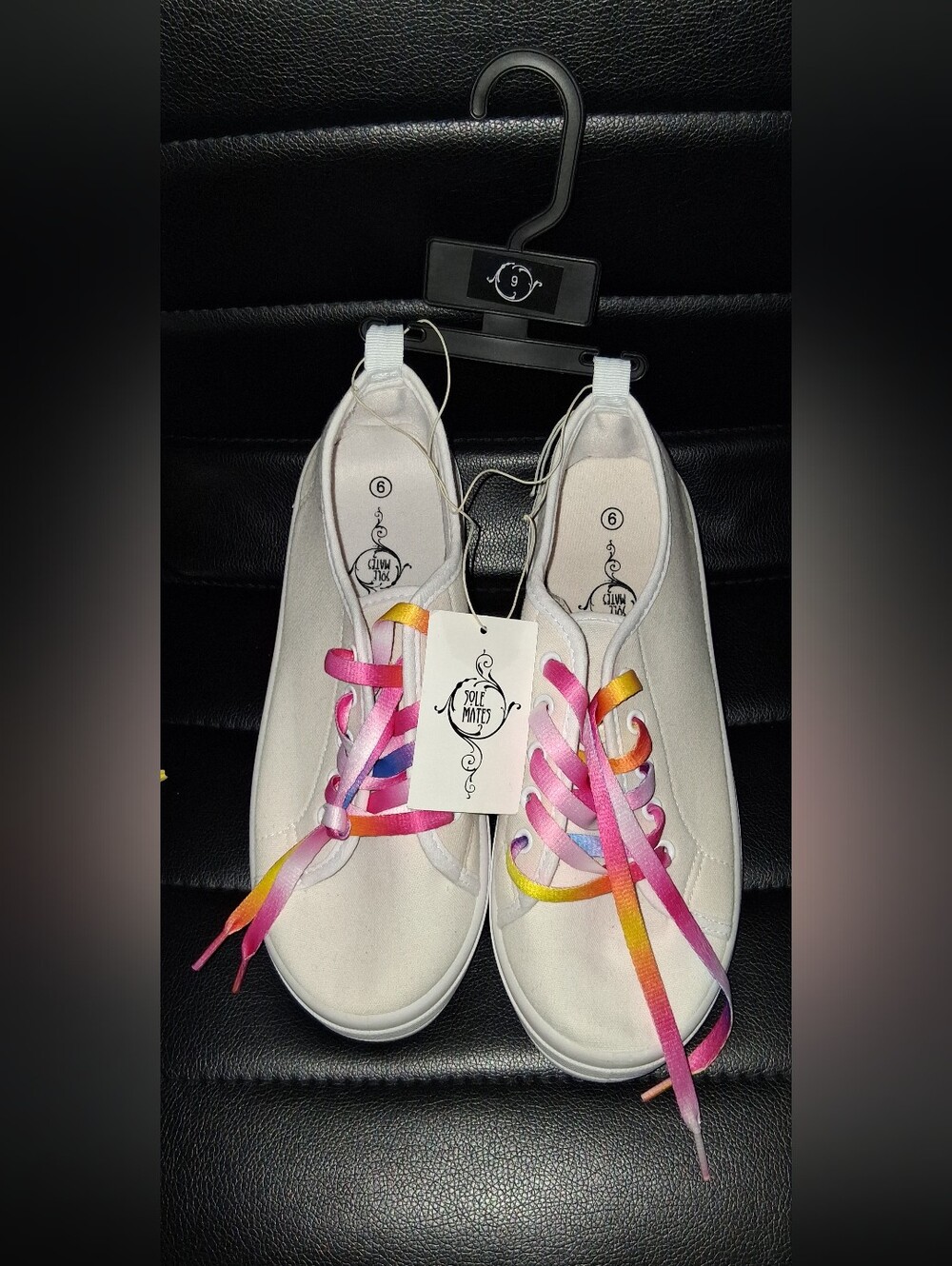 Sole Mates Canvas Sneakers Tie Dye Laces Size 9